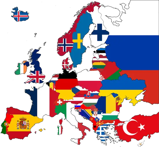 Flags of European countries