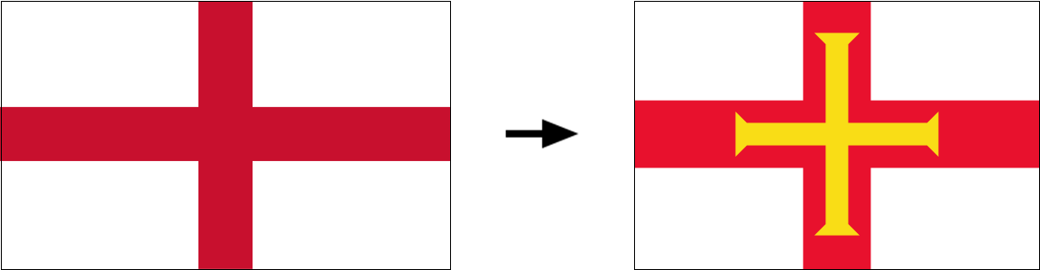 History of the Guernsey flag