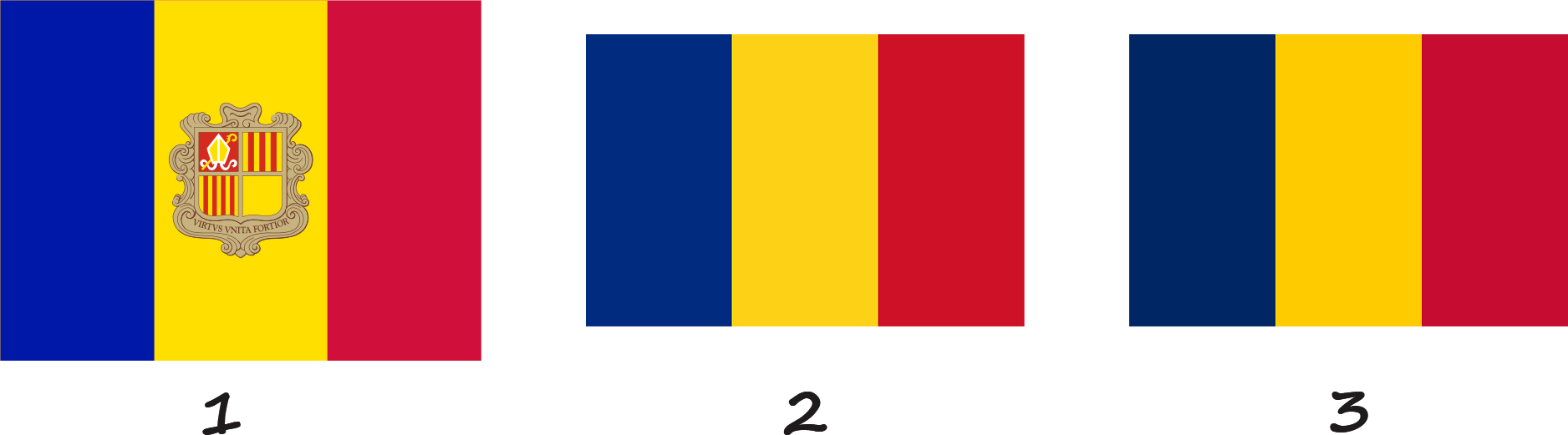 What flags are similar to the Moldovan flag?