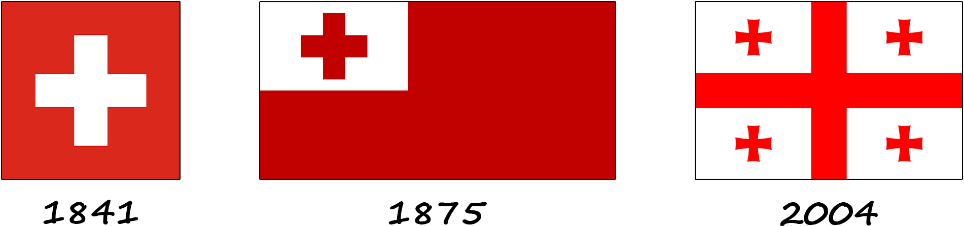 What flags are similar to Tonga's flag?