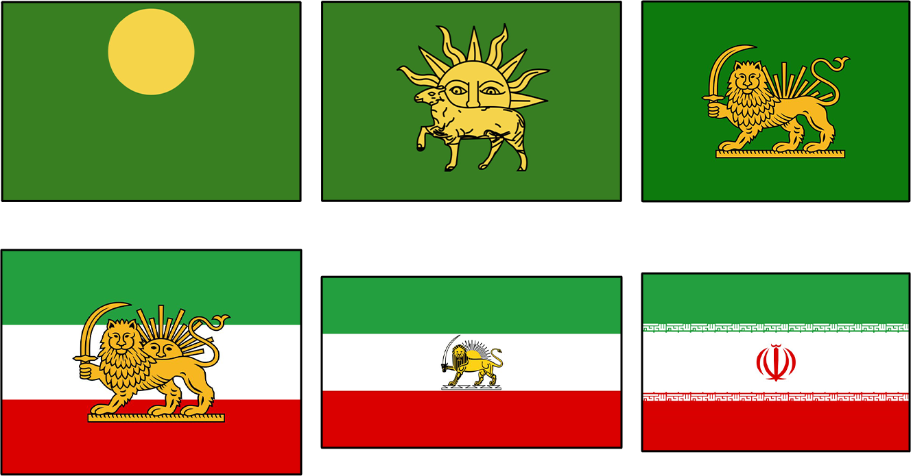History of the Iranian flag. How the Iranian flag has changed