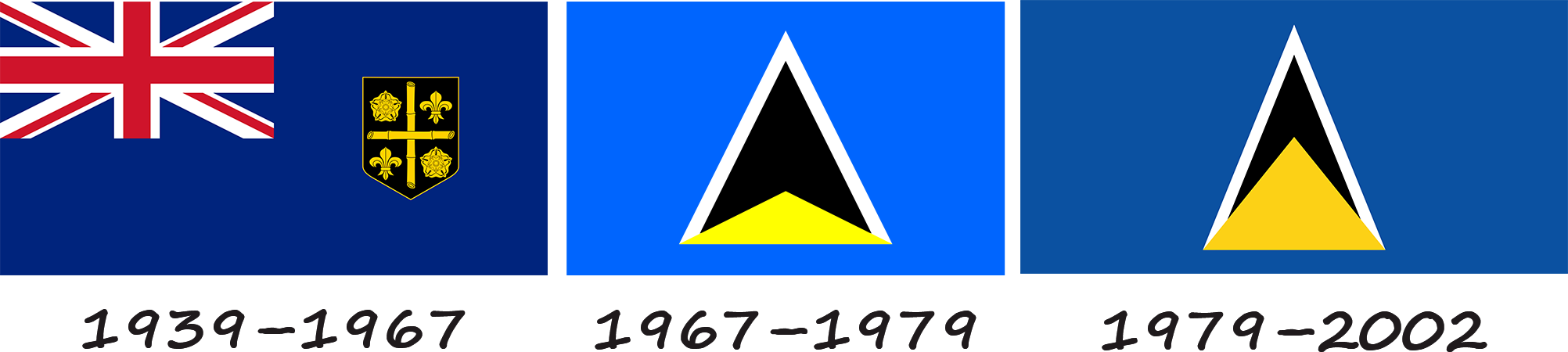 History of the flag of Saint Lucia