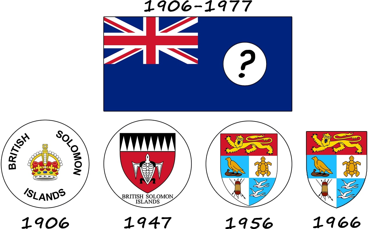 The evolution of the Solomon Islands flag