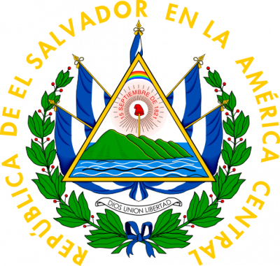 The coat of arms of El Salvador