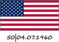 The current flag of the United States of America with 50 stars