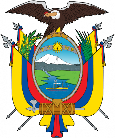 The coat of arms of Ecuador