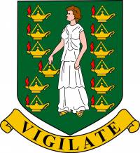 The coat of arms of the British Virgin Islands