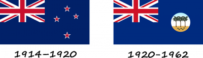 Flags of New Zealand on the territory of Samoa