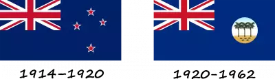 Flags of New Zealand on the territory of Samoa