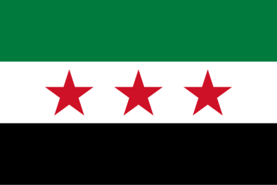 The modern flag of Syria